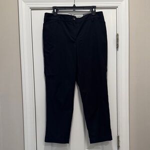 NEW! Talbots Perfect Crop Pants Black Size 10 Women’s  Chinos